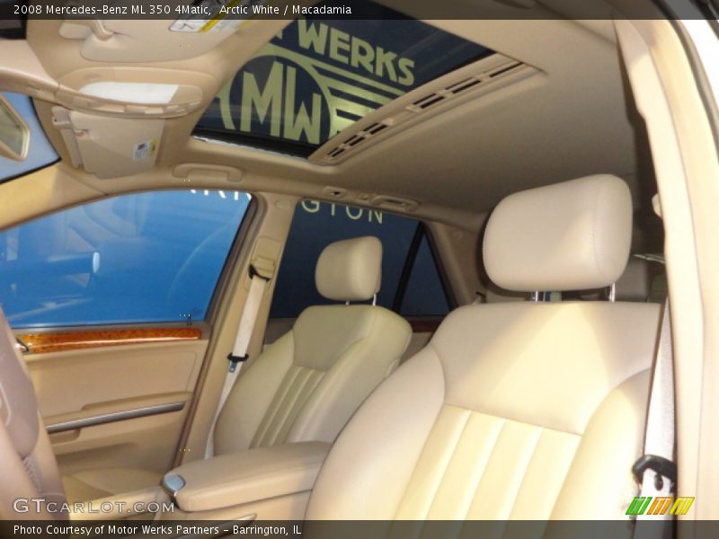 Arctic White / Macadamia 2008 Mercedes-Benz ML 350 4Matic