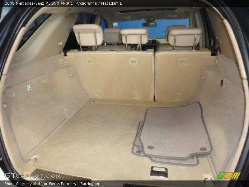 Arctic White / Macadamia 2008 Mercedes-Benz ML 350 4Matic