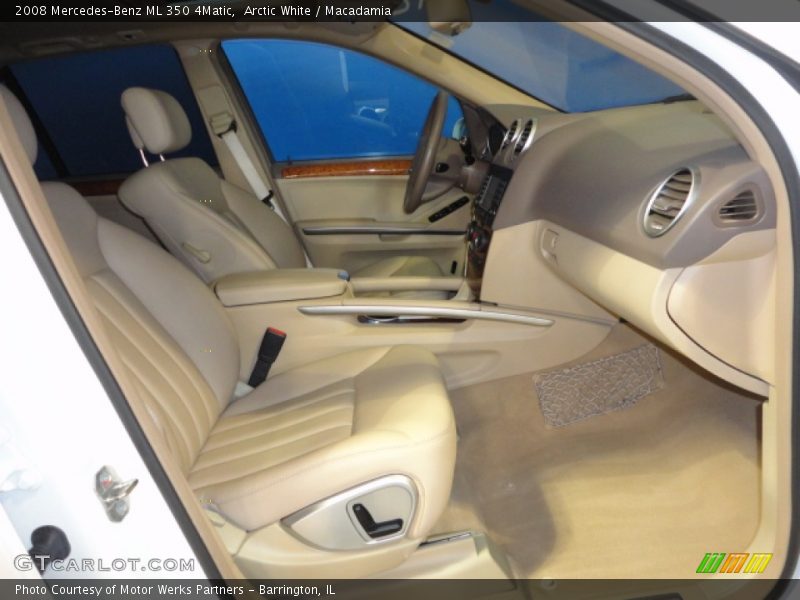 Arctic White / Macadamia 2008 Mercedes-Benz ML 350 4Matic