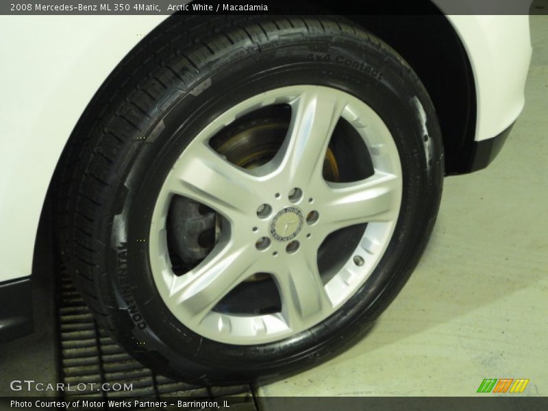 Arctic White / Macadamia 2008 Mercedes-Benz ML 350 4Matic