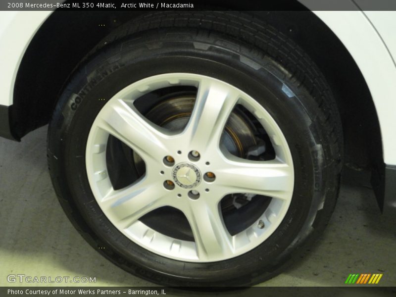Arctic White / Macadamia 2008 Mercedes-Benz ML 350 4Matic