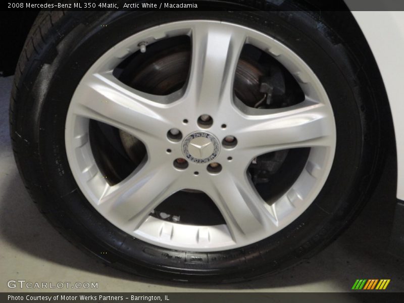 Arctic White / Macadamia 2008 Mercedes-Benz ML 350 4Matic