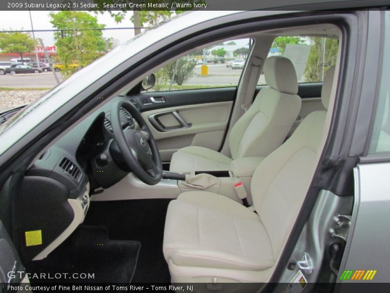 Seacrest Green Metallic / Warm Ivory 2009 Subaru Legacy 2.5i Sedan