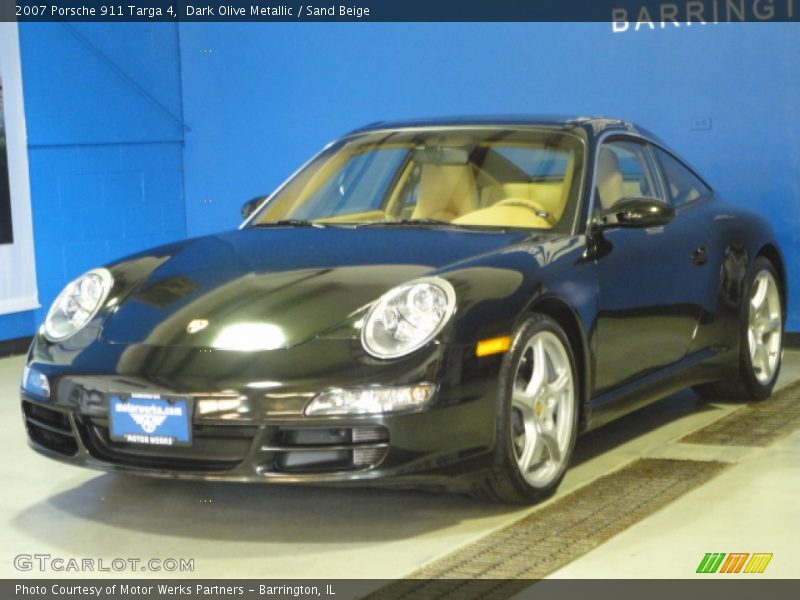 Dark Olive Metallic / Sand Beige 2007 Porsche 911 Targa 4