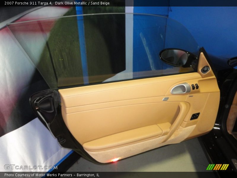 Dark Olive Metallic / Sand Beige 2007 Porsche 911 Targa 4