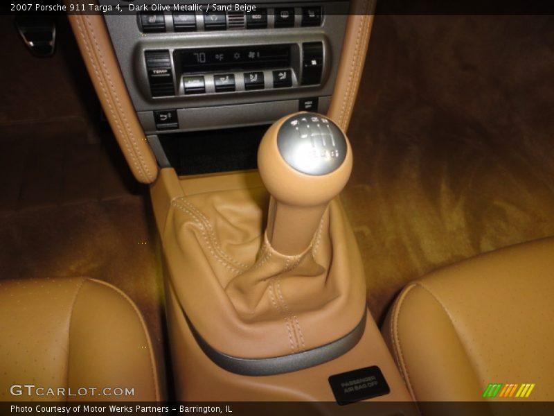 Dark Olive Metallic / Sand Beige 2007 Porsche 911 Targa 4