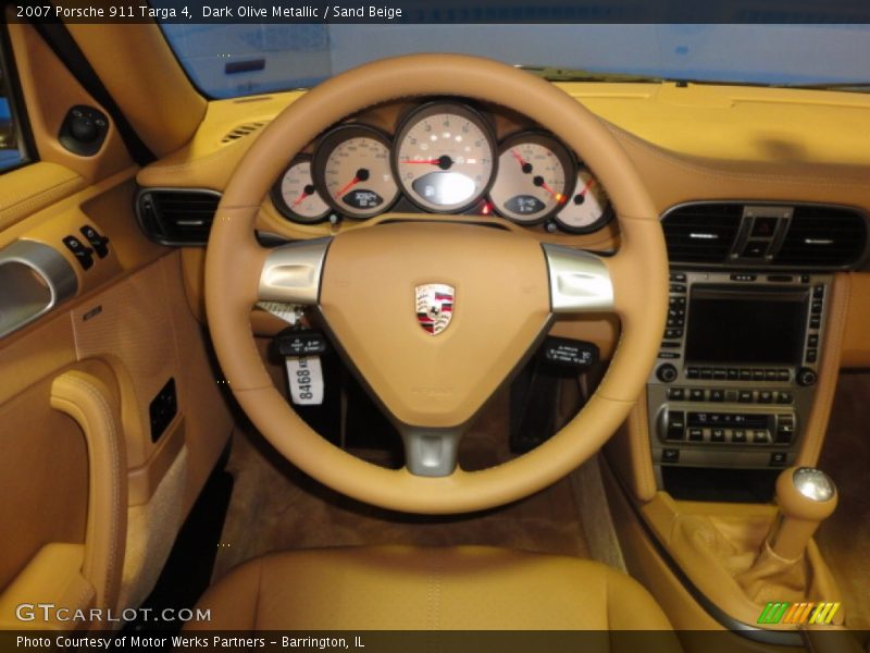 Dark Olive Metallic / Sand Beige 2007 Porsche 911 Targa 4