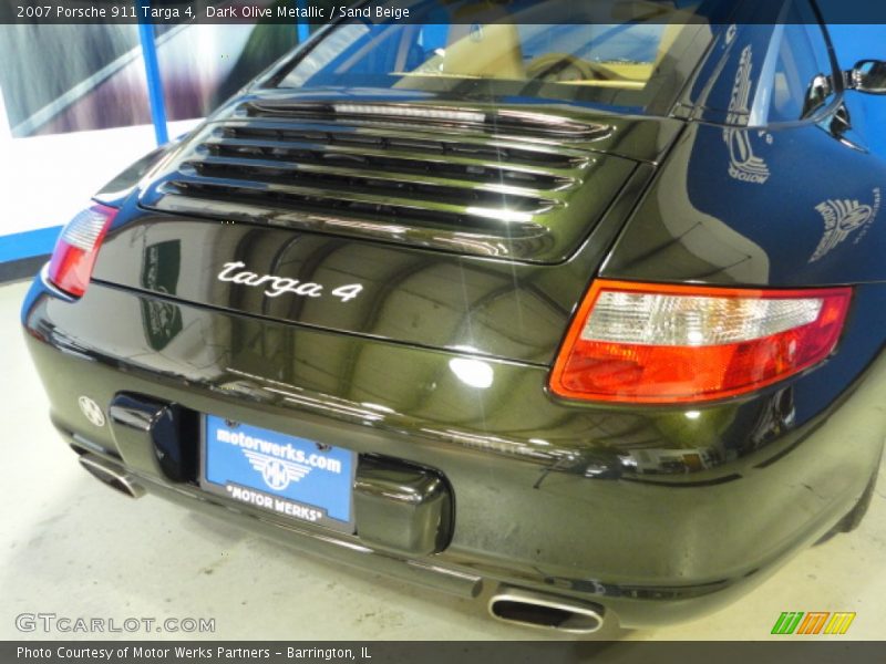 Dark Olive Metallic / Sand Beige 2007 Porsche 911 Targa 4