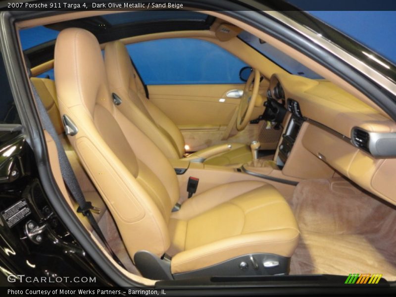 Dark Olive Metallic / Sand Beige 2007 Porsche 911 Targa 4