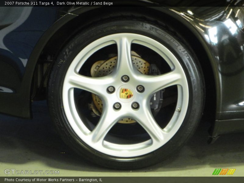 Dark Olive Metallic / Sand Beige 2007 Porsche 911 Targa 4