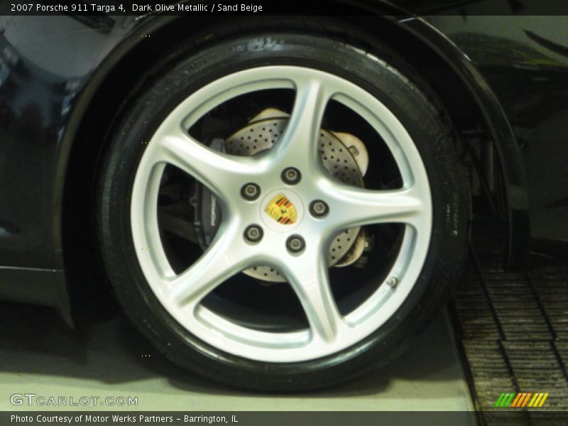 Dark Olive Metallic / Sand Beige 2007 Porsche 911 Targa 4