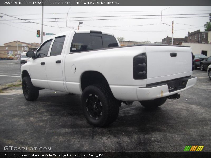 Bright White / Dark Slate Gray 2002 Dodge Ram 1500 SLT Quad Cab 4x4