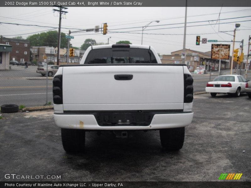 Bright White / Dark Slate Gray 2002 Dodge Ram 1500 SLT Quad Cab 4x4