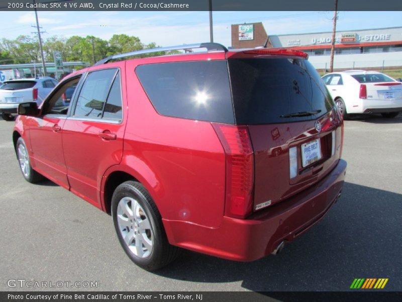 Crystal Red / Cocoa/Cashmere 2009 Cadillac SRX 4 V6 AWD