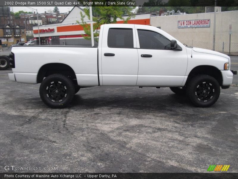 Bright White / Dark Slate Gray 2002 Dodge Ram 1500 SLT Quad Cab 4x4
