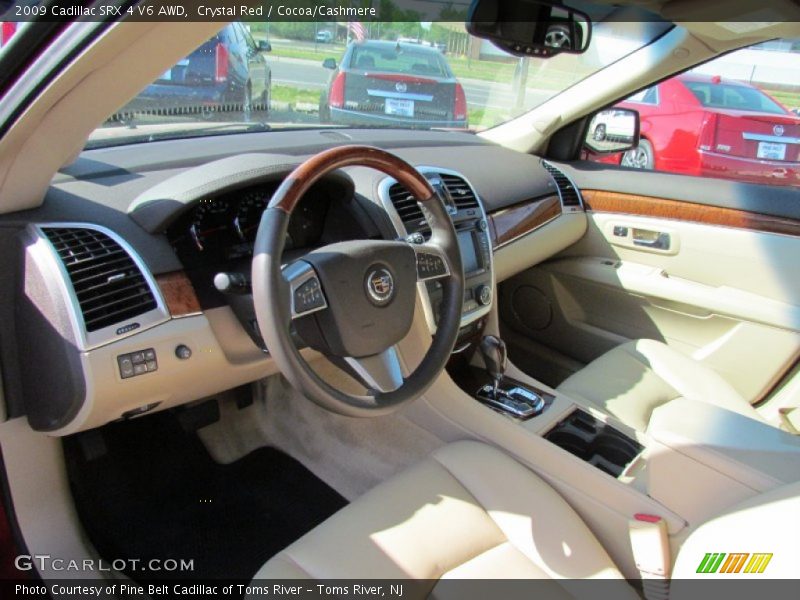 Crystal Red / Cocoa/Cashmere 2009 Cadillac SRX 4 V6 AWD