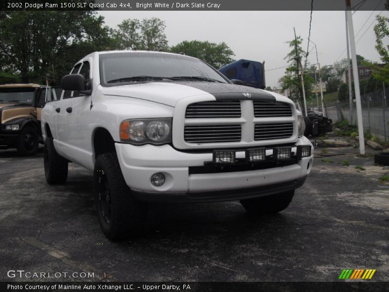Bright White / Dark Slate Gray 2002 Dodge Ram 1500 SLT Quad Cab 4x4