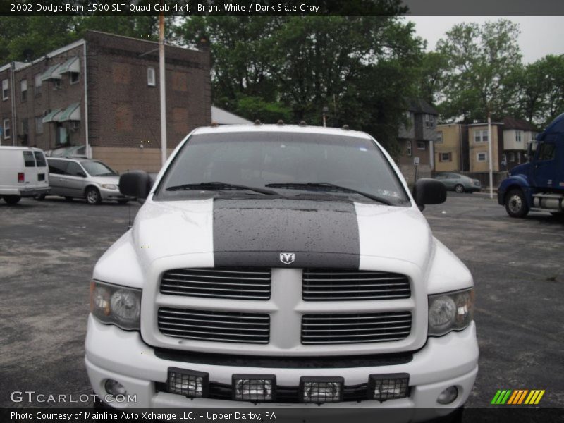 Bright White / Dark Slate Gray 2002 Dodge Ram 1500 SLT Quad Cab 4x4