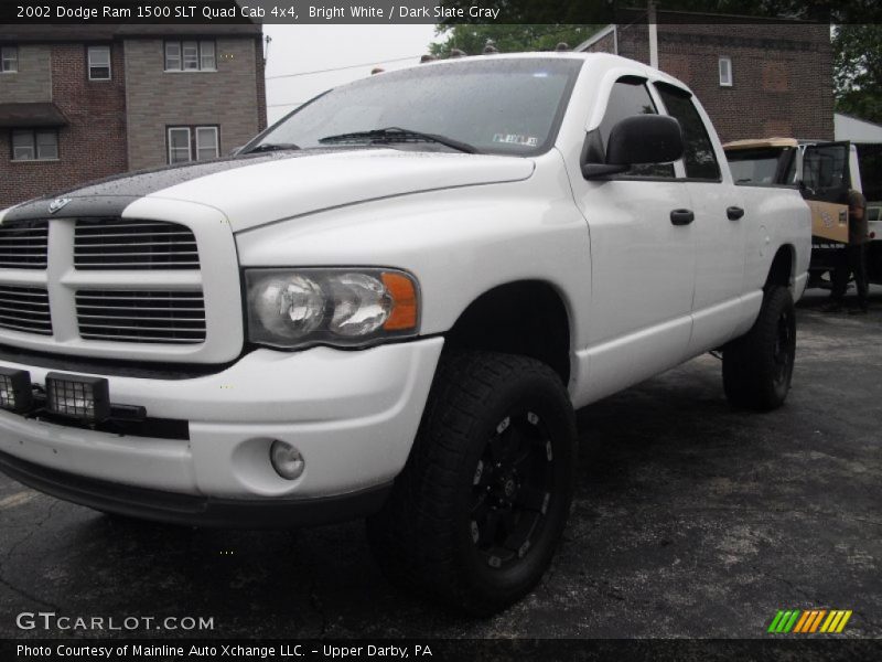 Bright White / Dark Slate Gray 2002 Dodge Ram 1500 SLT Quad Cab 4x4