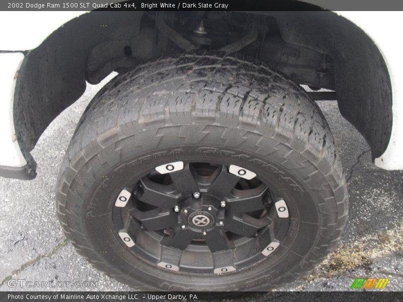 Bright White / Dark Slate Gray 2002 Dodge Ram 1500 SLT Quad Cab 4x4