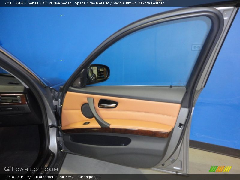 Space Gray Metallic / Saddle Brown Dakota Leather 2011 BMW 3 Series 335i xDrive Sedan