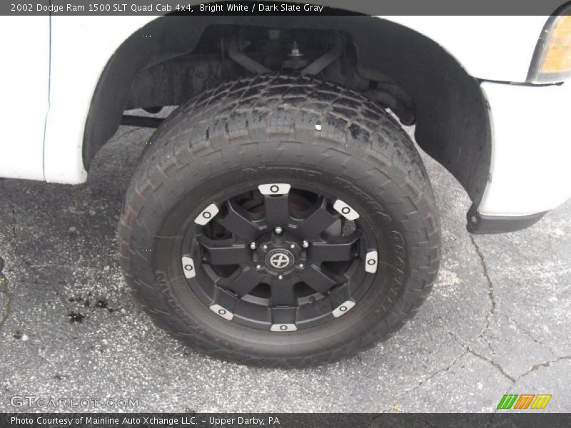 Bright White / Dark Slate Gray 2002 Dodge Ram 1500 SLT Quad Cab 4x4