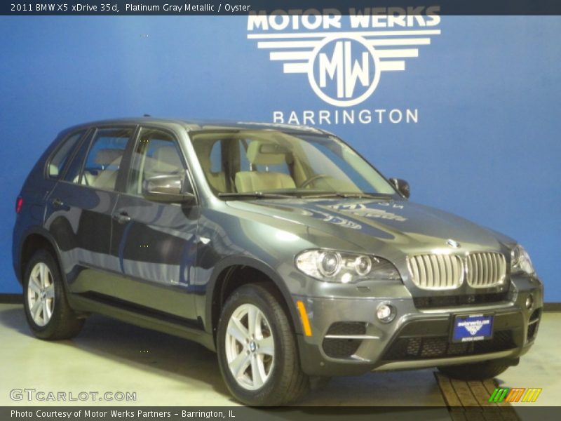 Platinum Gray Metallic / Oyster 2011 BMW X5 xDrive 35d