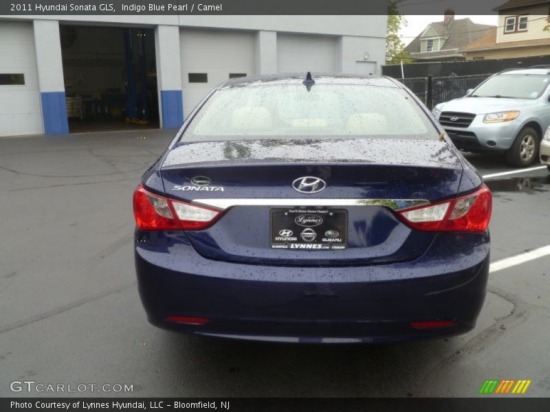 Indigo Blue Pearl / Camel 2011 Hyundai Sonata GLS