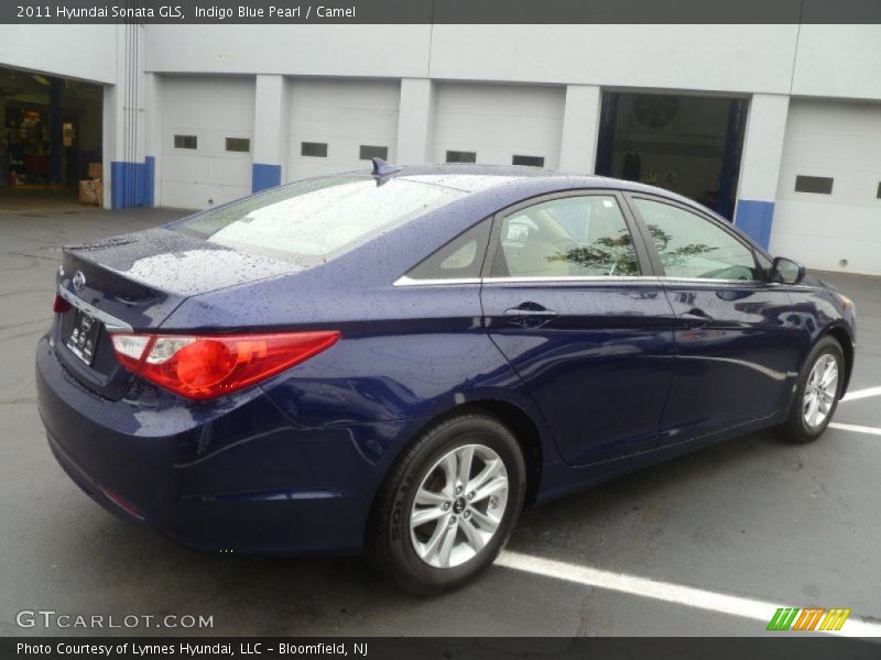 Indigo Blue Pearl / Camel 2011 Hyundai Sonata GLS