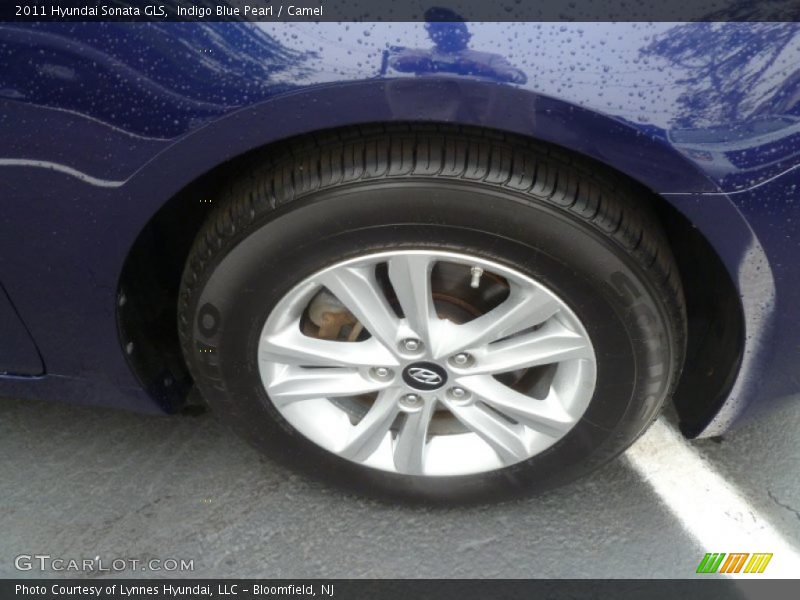 Indigo Blue Pearl / Camel 2011 Hyundai Sonata GLS