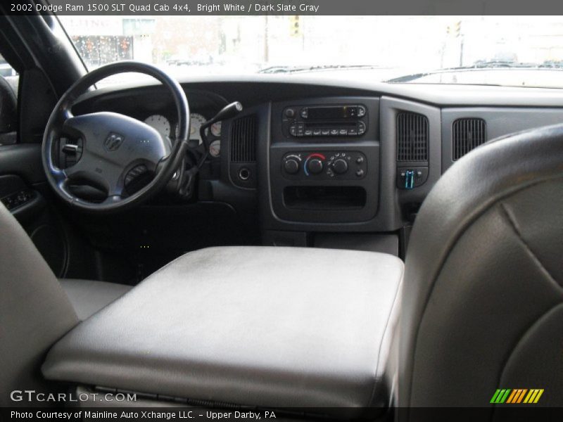 Bright White / Dark Slate Gray 2002 Dodge Ram 1500 SLT Quad Cab 4x4