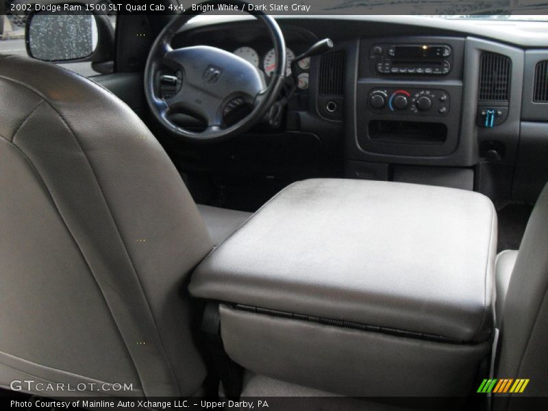 Bright White / Dark Slate Gray 2002 Dodge Ram 1500 SLT Quad Cab 4x4