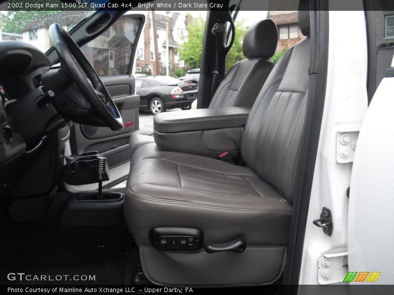 Bright White / Dark Slate Gray 2002 Dodge Ram 1500 SLT Quad Cab 4x4