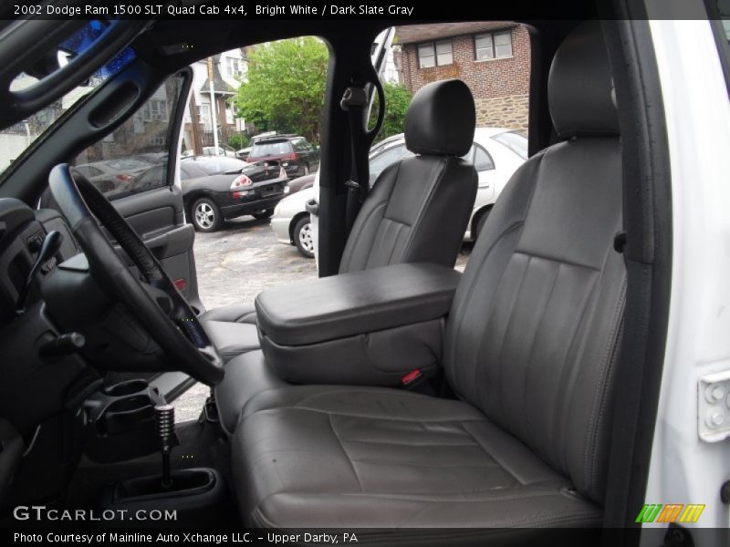 Bright White / Dark Slate Gray 2002 Dodge Ram 1500 SLT Quad Cab 4x4