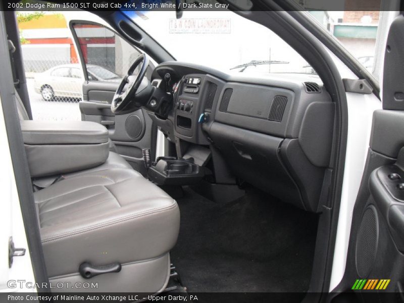 Bright White / Dark Slate Gray 2002 Dodge Ram 1500 SLT Quad Cab 4x4