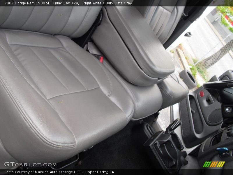 Bright White / Dark Slate Gray 2002 Dodge Ram 1500 SLT Quad Cab 4x4