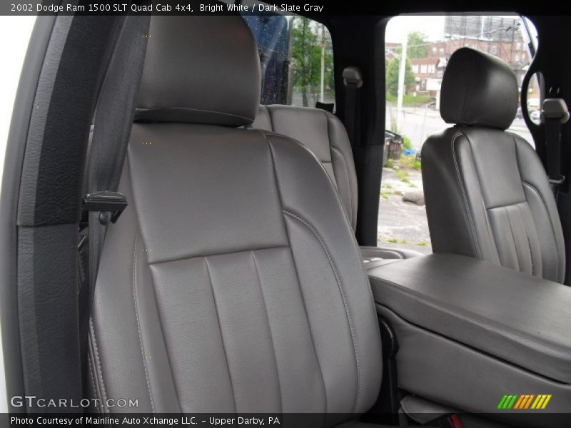 Bright White / Dark Slate Gray 2002 Dodge Ram 1500 SLT Quad Cab 4x4
