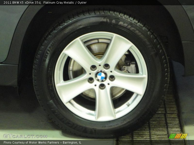 Platinum Gray Metallic / Oyster 2011 BMW X5 xDrive 35d