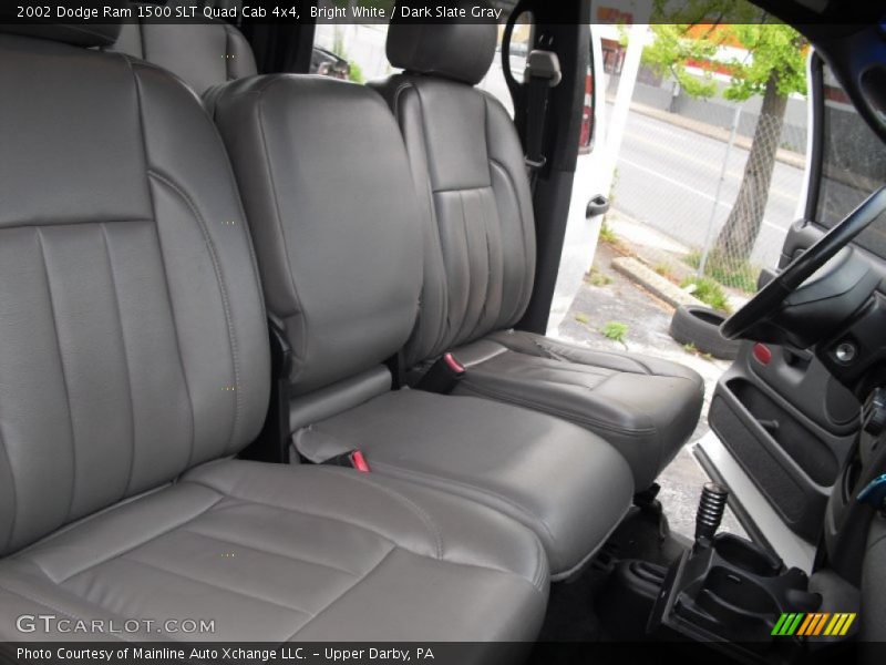 Bright White / Dark Slate Gray 2002 Dodge Ram 1500 SLT Quad Cab 4x4