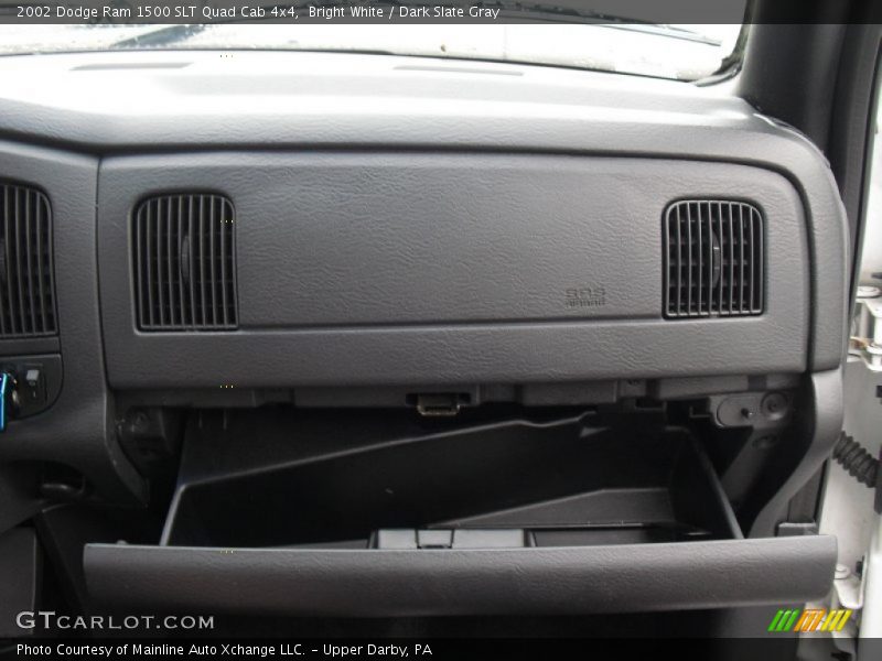 Bright White / Dark Slate Gray 2002 Dodge Ram 1500 SLT Quad Cab 4x4