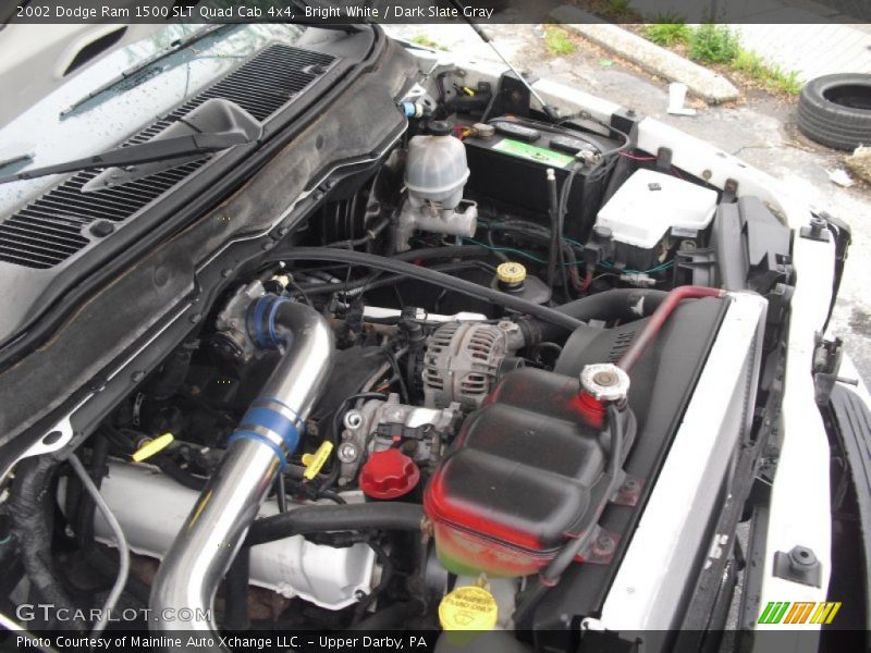 Bright White / Dark Slate Gray 2002 Dodge Ram 1500 SLT Quad Cab 4x4