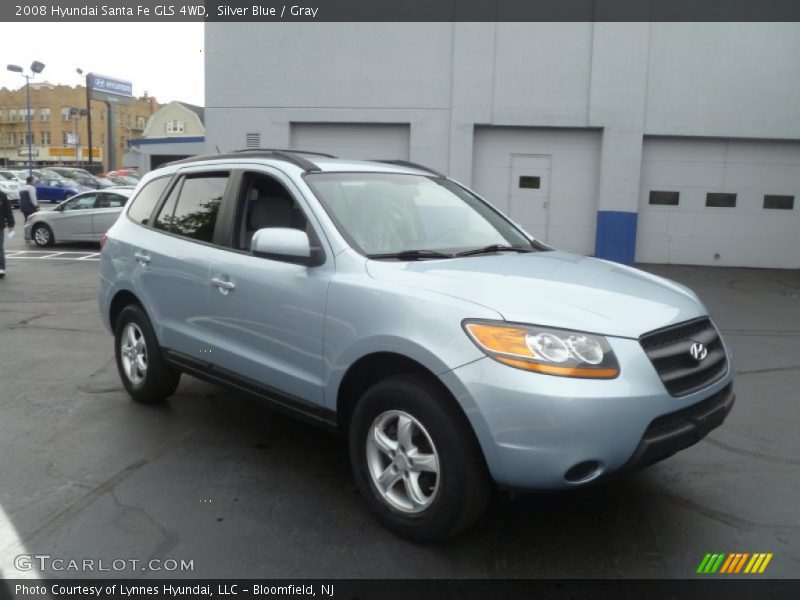 Silver Blue / Gray 2008 Hyundai Santa Fe GLS 4WD