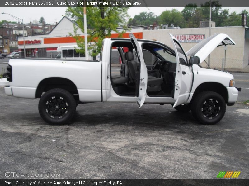Bright White / Dark Slate Gray 2002 Dodge Ram 1500 SLT Quad Cab 4x4