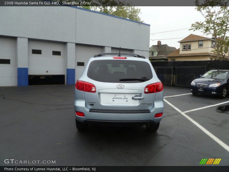 Silver Blue / Gray 2008 Hyundai Santa Fe GLS 4WD