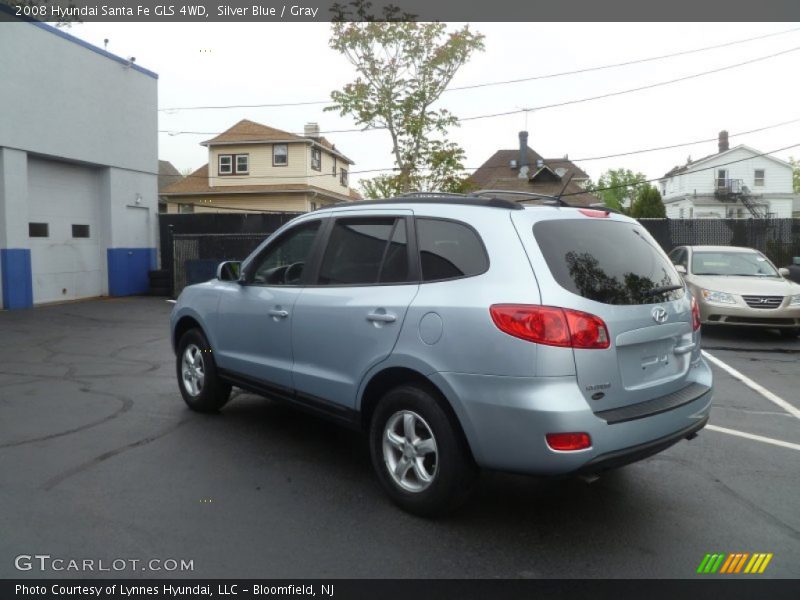 Silver Blue / Gray 2008 Hyundai Santa Fe GLS 4WD
