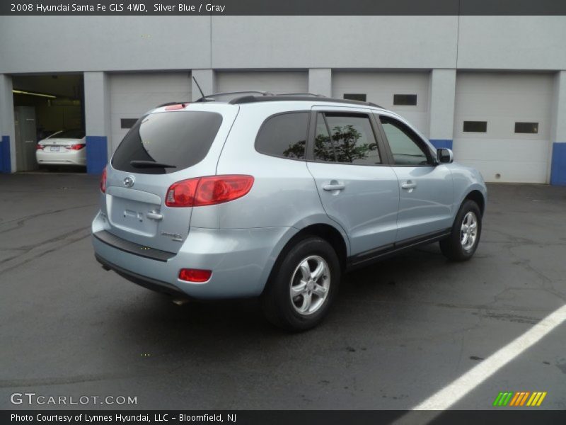 Silver Blue / Gray 2008 Hyundai Santa Fe GLS 4WD