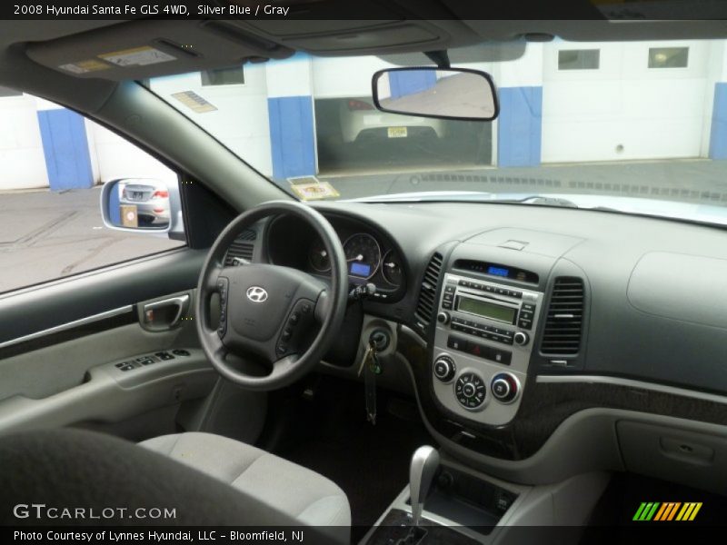 Silver Blue / Gray 2008 Hyundai Santa Fe GLS 4WD