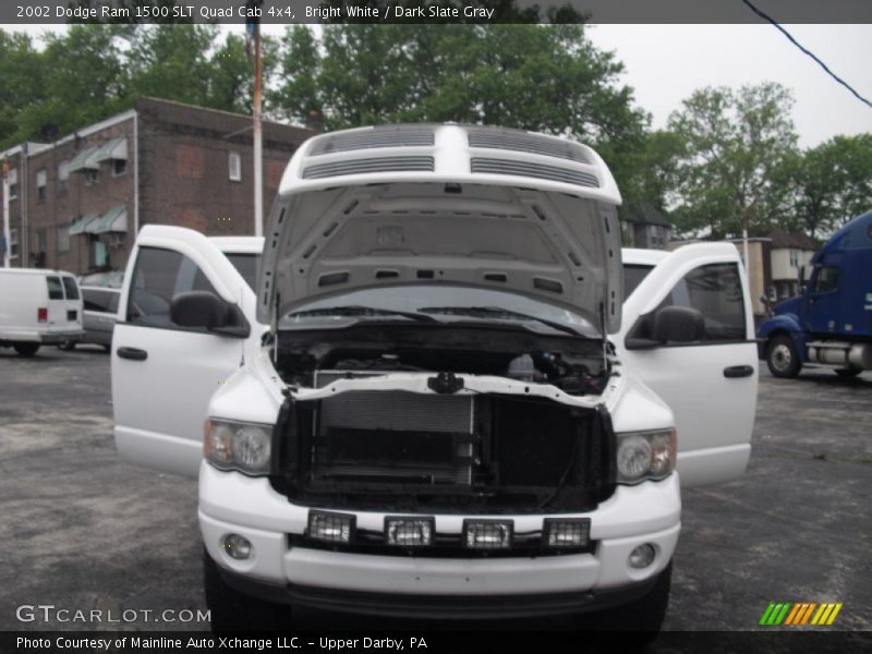 Bright White / Dark Slate Gray 2002 Dodge Ram 1500 SLT Quad Cab 4x4