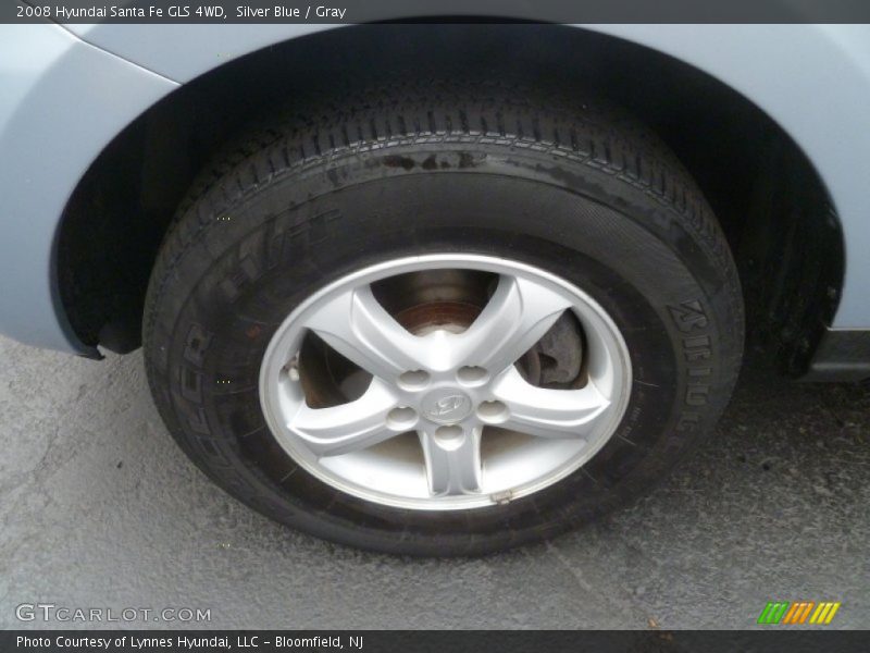 Silver Blue / Gray 2008 Hyundai Santa Fe GLS 4WD