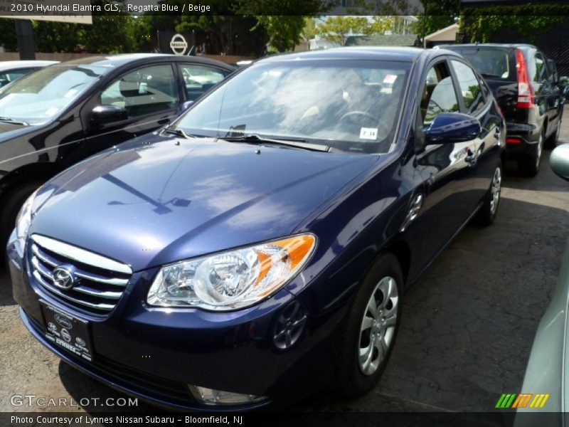 Regatta Blue / Beige 2010 Hyundai Elantra GLS